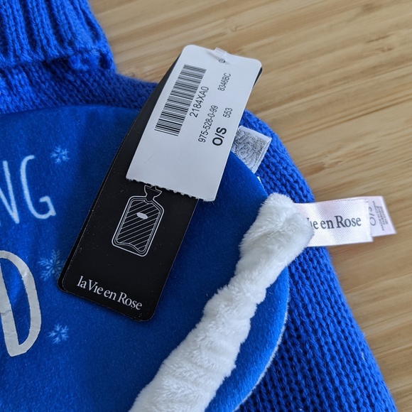 Hot Water Bottle w/ Cozie + Eye Mask - Picture 4 of 4